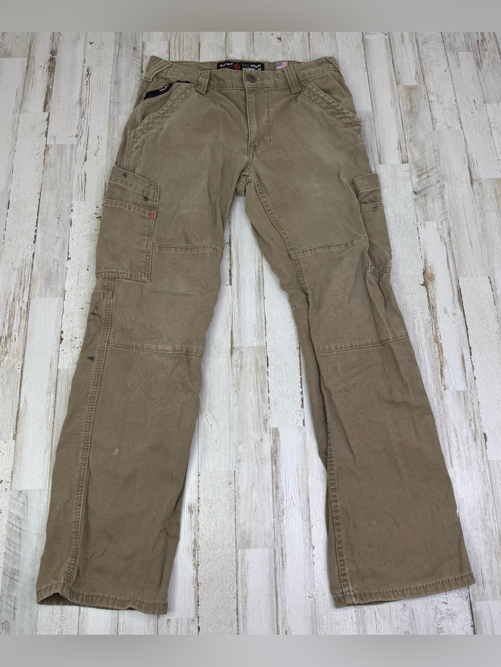 Ariat Fire Resistant FR M5 Straight Leg Cargo Pants Size 29x30 Category 2 Brown